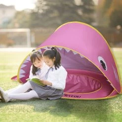 TANCYCO Tente Pop-up Pour Enfants Avec Piscine Tente De Jeu Amusante Pliante Tente De Terrain De Jeu Pour Enfants Tente Instantanée Automatique Pour Garçons Et Filles Tente De Plage Pour Bébé Pour Camping, Plage, Arrière-cour (rose) -Tente de réception Soldes 66645890 3