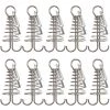 TANCYCO Lot De 10 Ancres D'auvent De Tente En Alliage D'aluminium Avec Mousqueton Pour Camping, Pêche, Randonnée (argent) -Tente de réception Soldes 66645894 1
