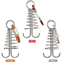 TANCYCO Lot De 10 Ancres D'auvent De Tente En Alliage D'aluminium Avec Mousqueton Pour Camping, Pêche, Randonnée (argent) -Tente de réception Soldes 66645894 5