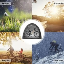 TANCYCO Abri De Rangement Extérieur étanche Pour Vélos, Tente De Vélo élargie Et Robuste, Gain De Place, Housse De Rangement Pour Outils De Jardin, Sac à Dos, Abri Pour 4 à 5 Vélos Adultes -Tente de réception Soldes 66645900 5