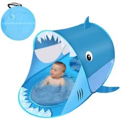 TANCYCO Tente De Camping En Plein Air Tente De Jeu Amusante Tente De Requin Sans Installation Pour Garçons Et Filles Tente De Plage Pour Bébé Tente De Terrain De Jeu Pour Enfants Pare-soleil De Plage Abri De Soleil Avec Piscine Pour Camping Beach Backyard (Bleu, 8 TANCYCO Tente De Camping En Plein Air Tente De Jeu Amusante Tente De Requin Sans Installation Pour Garçons Et Filles Tente De Plage Pour Bébé Tente De Terrain De Jeu Pour Enfants Pare-soleil De Plage Abri De Soleil Avec Piscine Pour Camping Beach Backyard (Bleu, -Tente de réception Soldes 66645920 2