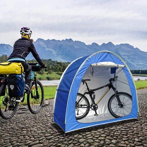 TANCYCO Abri De Rangement Extérieur étanche Pour Vélos, Tente De Vélo Robuste, Gain De Place, Housse De Rangement Pour Outils De Jardin, Sac à Dos, Abri (bleu) 4 TANCYCO Abri De Rangement Extérieur étanche Pour Vélos, Tente De Vélo Robuste, Gain De Place, Housse De Rangement Pour Outils De Jardin, Sac à Dos, Abri (bleu) – Image 2