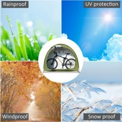 TANCYCO Abri De Rangement Extérieur étanche Pour Vélos, Tente De Vélo Robuste, Gain De Place, Housse De Rangement Pour Outils De Jardin, Sac à Dos, Abri (bleu) 11 TANCYCO Abri De Rangement Extérieur étanche Pour Vélos, Tente De Vélo Robuste, Gain De Place, Housse De Rangement Pour Outils De Jardin, Sac à Dos, Abri (bleu) -Tente de réception Soldes 66645945 5