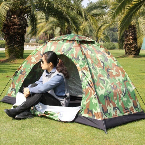 TANCYCO Tente De Camping En Plein Air Tente Portable Résistante à L'eau Tente Pour Personne Seule Avec Porte En Maille Et Fenêtre Sac De Transport Pour Camping Randonnée Pêche En Intérieur 4 TANCYCO Tente De Camping En Plein Air Tente Portable Résistante à L'eau Tente Pour Personne Seule Avec Porte En Maille Et Fenêtre Sac De Transport Pour Camping Randonnée Pêche En Intérieur - Image 2