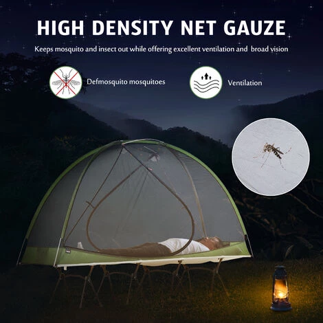 TANCYCO 4 Saisons 1 Personne Double Couche Tente De Randonnée Pliante Haute Et Basse Utilisation Tente De Camping Loin Du Sol Extérieur Moustiquaire Tente Pour La Maison Camping Randonnée Voyage Plage Arrière-cour Randonnée 6 TANCYCO 4 Saisons 1 Personne Double Couche Tente De Randonnée Pliante Haute Et Basse Utilisation Tente De Camping Loin Du Sol Extérieur Moustiquaire Tente Pour La Maison Camping Randonnée Voyage Plage Arrière-cour Randonnée - Image 4