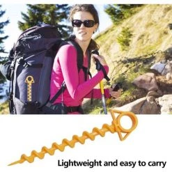 DKSFJKL 8 Pièces Piquets De Tente Piquets Métalliques Robustes Piquets D'ancrage Au Sol Piquet Toile De Tente Peg Sardine Tente Pour Pelouse Plage Camping -Tente de réception Soldes 66744533 4