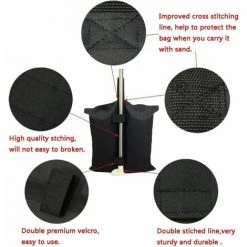 PREMIER Sac De Lestage Robuste De Qualité Industrielle Avec Coutures Doubles Pour Auvent De Tente Dépliable Noir Voir Les Détails Du Produit 8 PREMIER Sac De Lestage Robuste De Qualité Industrielle Avec Coutures Doubles Pour Auvent De Tente Dépliable Noir Voir Les Détails Du Produit -Tente de réception Soldes 66799794 2