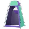 TANCYCO Tente D'abri De Confidentialité Portable Douche Extérieure Toilettes Vestiaire Tente Avec Fond Amovible Pour Camping Plage Photographie (violet Et Vert) -Tente de réception Soldes 66805900 1