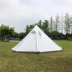 TANCYCO Tente Pyramide Ultralight 3 4 Personnes Tente Sac à Dos Tente Imperméable 4 Saisons (Blanc) -Tente de réception Soldes 66805977 3