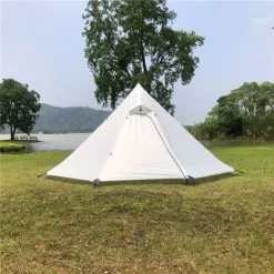 TANCYCO Tente Pyramide Ultralight 3 4 Personnes Tente Sac à Dos Tente Imperméable 4 Saisons (Blanc) -Tente de réception Soldes 66805977 5