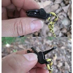 Cisea 20 Pièces Noir Bâche Clip Ensemble Tente S'enclenche Camping Auvent Auvent Pince Clips Tente Serrer Pour Les Activités De Plein Air -Tente de réception Soldes 66807633 4