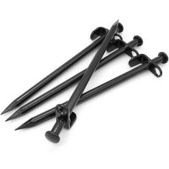 Piquets De Tente De 20 Cm, 6 Piquets De Tente Très Résistants En Acier Au Carbone Avec Crochet Et Trou Pour Le Camping/auvent/bâche/filet De Jardin/auvent,Yeurié -Tente de réception Soldes 66809585 3