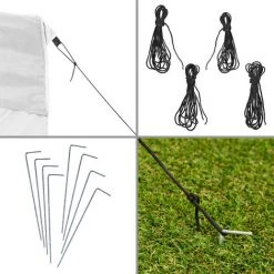 TECTAKE Tonnelle De Jardin Terrasse Pliante Autoportée Réglable 3 X 3 M Structure En Aluminium à 2 Parois Blanc + Sac De Transport - Blanc -Tente de réception Soldes 66851405 4