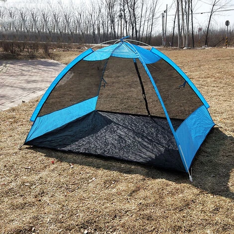 TANCYCO Tente De Camping Ultralégère Pop-up Tente Extérieure En Maille Filet De Loisirs De Plage Pour 2 Personnes (Bleu) 7 TANCYCO Tente De Camping Ultralégère Pop-up Tente Extérieure En Maille Filet De Loisirs De Plage Pour 2 Personnes (Bleu) - Image 5
