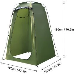 TANCYCO Tente De Camping Pour Douche 6 Pieds Vestiaire Privé Pour Camping Vélo Toilettes Douche Plage (vert Armée) -Tente de réception Soldes 66879172 2