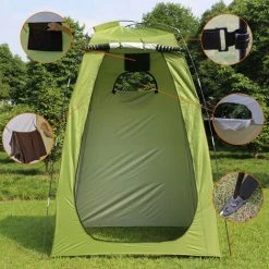 TANCYCO Tente De Camping Pour Douche 6 Pieds Vestiaire Privé Pour Camping Vélo Toilettes Douche Plage (vert Armée) -Tente de réception Soldes 66879172 3