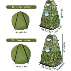 TANCYCO Tente Pop Up Vestiaire Tente Pliante Instantanée Avec Sac De Transport Extérieur Confidentialité Douche Bain Montage Dressing Pour Plage Camping (1 Personne, Multicolore) -Tente de réception Soldes 66879200 5