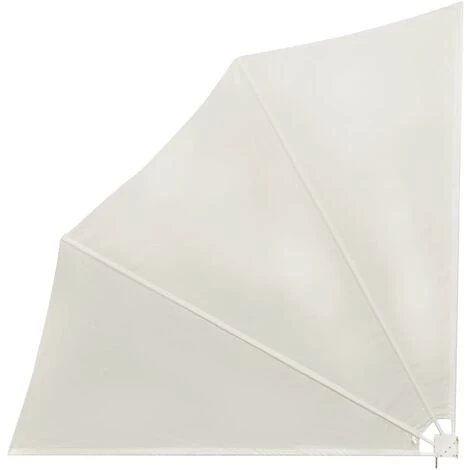 LES TENDANCES Auvent Latéral Pliable De Balcon Crème 140x140 Cm 7 LES TENDANCES Auvent Latéral Pliable De Balcon Crème 140x140 Cm – Image 5