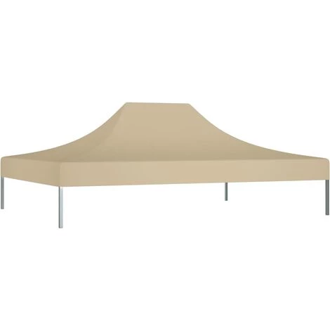 LES TENDANCES Toit De Tente De Réception 4x3 M Beige 270 G/m² 4 LES TENDANCES Toit De Tente De Réception 4x3 M Beige 270 G/m² - Image 2