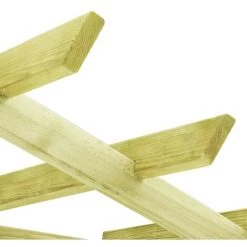 LES TENDANCES Pergola D'angle Avec Siège 130x130x197 Cm Pin Imprégné -Tente de réception Soldes 66897960 3