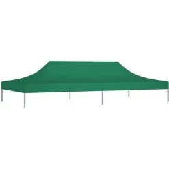 LES TENDANCES Toit De Tente De Réception 6x3 M Vert 270 G/m² -Tente de réception Soldes 66923484 2