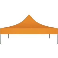 LES TENDANCES Toit De Tente De Réception 3x3 M Orange 270 G/m² -Tente de réception Soldes 66924391 3