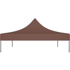 LES TENDANCES Toit De Tente De Réception 4,5x3 M Marron 270 G/m² -Tente de réception Soldes 66924397 4