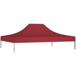 LES TENDANCES Toit De Tente De Réception 4x3 M Bordeaux 270 G/m² -Tente de réception Soldes 66924407 2