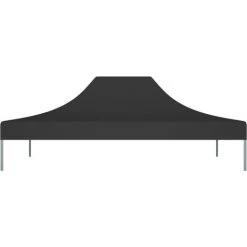 LES TENDANCES Toit De Tente De Réception 4x3 M Noir 270 G/m² 9 LES TENDANCES Toit De Tente De Réception 4x3 M Noir 270 G/m² -Tente de réception Soldes 66924529 3