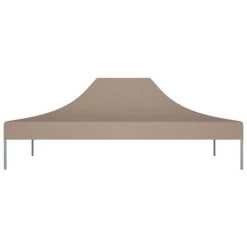 LES TENDANCES Toit De Tente De Réception 4x3 M Taupe 270 G/m² -Tente de réception Soldes 66924921 3