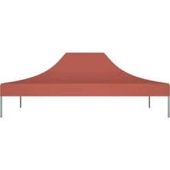 LES TENDANCES Toit De Tente De Réception 4,5x3 M Terre Cuite 270 G/m² -Tente de réception Soldes 66924928 3