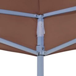 LES TENDANCES Toit De Tente De Réception 4x3 M Marron 270 G/m² -Tente de réception Soldes 66924940 5