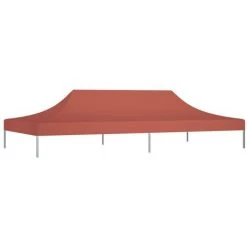 LES TENDANCES Toit De Tente De Réception 6x3 M Terre Cuite 270 G/m² -Tente de réception Soldes 66925119 2