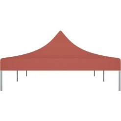 LES TENDANCES Toit De Tente De Réception 6x3 M Terre Cuite 270 G/m² -Tente de réception Soldes 66925119 4