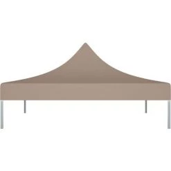 LES TENDANCES Toit De Tente De Réception 2x2 M Taupe 270 G/m² -Tente de réception Soldes 66926784 3