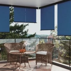 LES TENDANCES Auvent Latéral De Balcon 160x250 Cm Bleu
