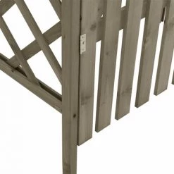 LES TENDANCES Pergola Avec Portail 116x40x204 Cm Gris Bois De Sapin Massif 11 LES TENDANCES Pergola Avec Portail 116x40x204 Cm Gris Bois De Sapin Massif -Tente de réception Soldes 66927097 5