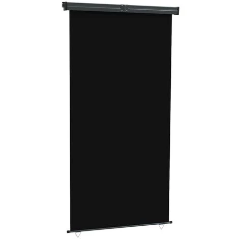 LES TENDANCES Auvent Latéral De Balcon 140x250 Cm Noir 4 LES TENDANCES Auvent Latéral De Balcon 140x250 Cm Noir – Image 2