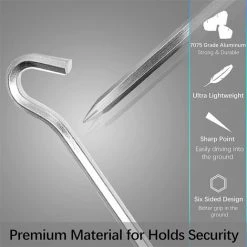 WAHAISON Piquets De Tente De 18 Cm - En Métal - Pour Sols Durs - Idéal Pour Le Jardin, Et Les Tentes La Pêche 9 WAHAISON Piquets De Tente De 18 Cm - En Métal - Pour Sols Durs - Idéal Pour Le Jardin, Et Les Tentes La Pêche -Tente de réception Soldes 66977852 3