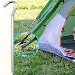 WAHAISON Piquets De Tente De 18 Cm - En Métal - Pour Sols Durs - Idéal Pour Le Jardin, Et Les Tentes La Pêche 10 WAHAISON Piquets De Tente De 18 Cm - En Métal - Pour Sols Durs - Idéal Pour Le Jardin, Et Les Tentes La Pêche -Tente de réception Soldes 66977852 4
