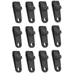 Camping En Plein Air Coupe-vent Fixe Tente Clip Nylon Multi-fonctionnel Clip En Plastique Bouton Tente Crochet Auvent Clip-clips De Tente Réutilisables - Packof12 GDRHVFD