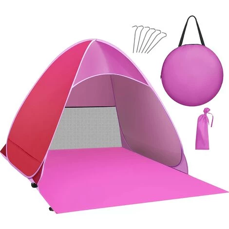 OCXIN Coquille De Plage, Tente De Plage Portable Extra Légère, Abri Solaire Pour 2-3 Personnes, Y Compris Sac De Transport Et Piquets De Tente, Protection UV, Tente De Plage Pour La Famille, La Plage, Le Jardin, Le Camping 3 OCXIN Coquille De Plage, Tente De Plage Portable Extra Légère, Abri Solaire Pour 2-3 Personnes, Y Compris Sac De Transport Et Piquets De Tente, Protection UV, Tente De Plage Pour La Famille, La Plage, Le Jardin, Le Camping