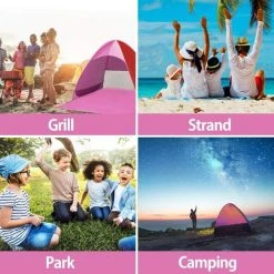 OCXIN Coquille De Plage, Tente De Plage Portable Extra Légère, Abri Solaire Pour 2-3 Personnes, Y Compris Sac De Transport Et Piquets De Tente, Protection UV, Tente De Plage Pour La Famille, La Plage, Le Jardin, Le Camping 10 OCXIN Coquille De Plage, Tente De Plage Portable Extra Légère, Abri Solaire Pour 2-3 Personnes, Y Compris Sac De Transport Et Piquets De Tente, Protection UV, Tente De Plage Pour La Famille, La Plage, Le Jardin, Le Camping -Tente de réception Soldes 66998432 4