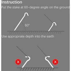 OCXIN Piquets De Tente, Piquets De Tente De 18 Cm Crochets De Tente En Métal Piquets En Aluminium Piquets De Sol Pour Sols Durs, Idéaux Pour Le Jardin, Le Camping, La Pêche Et Les Tentes -Tente de réception Soldes 66998463 5