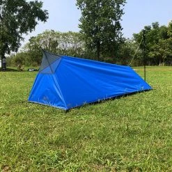 TANCYCO Tente De Randonnée Camping En Plein Air Sac De Couchage Tente Légère Pour Personne Seule Avec Moustiquaire (Bleu) -Tente de réception Soldes 67144856 2