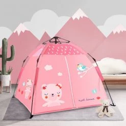 TANCYCO Tente De Plage Pour Bébé Portable Pop Up Tente Sunshine Shelters Abat-jour Pour Bébé Avec Moustiquaire Sunshine Shade Tente De Plage Pour Enfants (Rose Type 1) -Tente de réception Soldes 67144857 5