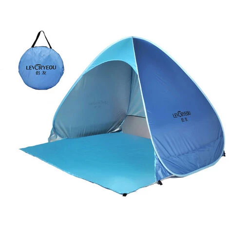 TANCYCO Tente De Camping En Plein Air Pop-up Fun-Play Tent Tente Instantanée Automatique Tente De Protection UV Auvent Pare-soleil Pour Camping Plage Arrière-cour (M, Bleu Ciel Et Bleu) 3 TANCYCO Tente De Camping En Plein Air Pop-up Fun-Play Tent Tente Instantanée Automatique Tente De Protection UV Auvent Pare-soleil Pour Camping Plage Arrière-cour (M, Bleu Ciel Et Bleu)