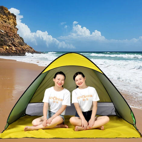 TANCYCO Tente De Camping En Plein Air Pop-up Fun-Play Tent Tente Instantanée Automatique Tente De Protection UV Auvent Pare-soleil Pour Camping Plage Arrière-cour (M, Bleu Ciel Et Bleu) 6 TANCYCO Tente De Camping En Plein Air Pop-up Fun-Play Tent Tente Instantanée Automatique Tente De Protection UV Auvent Pare-soleil Pour Camping Plage Arrière-cour (M, Bleu Ciel Et Bleu) – Image 4