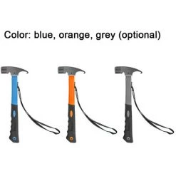 TANCYCO 1 Ensemble De Marteaux De Clous De Tente D'extérieur 25 Cm De Clous De Sol Soudés Marteau Multifonctionnel (bleu) -Tente de réception Soldes 67145137 4