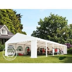 INTENT24.FR Tente Barnum De Réception 6x6 M Ignifugee PREMIUM Bâches Amovibles PVC Env. 500g/m² Blanc Cadre De Sol Jardin - Blanc 8 INTENT24.FR Tente Barnum De Réception 6x6 M Ignifugee PREMIUM Bâches Amovibles PVC Env. 500g/m² Blanc Cadre De Sol Jardin - Blanc -Tente de réception Soldes 6714991 2